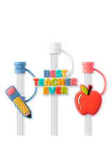 Load image into Gallery viewer, Swig Straw Toppers Teacher Life