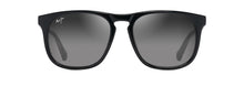 Load image into Gallery viewer, Maui Jim Grey Kupaa Shiny Blk w/Trans Light Grey