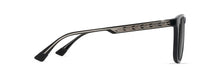 Load image into Gallery viewer, Maui Jim Grey Kupaa Shiny Blk w/Trans Light Grey