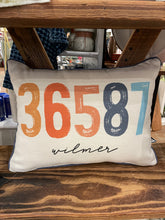 Load image into Gallery viewer, Little Birdie Zip Code Pillow