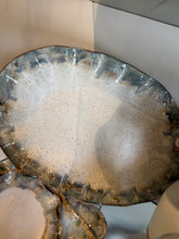 Load image into Gallery viewer, Etta B Pottery Fluttered Oval Platter