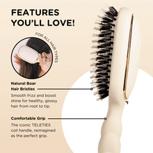 Load image into Gallery viewer, Teleties Boar Bristle Hair Brush