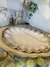 Load image into Gallery viewer, Etta B Pottery Fluttered Oval Platter