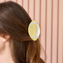 Load image into Gallery viewer, "Go for the Gold" Football Hair Claw Clip