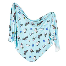 Load image into Gallery viewer, Copper Pearl Knit Swaddle Blanket