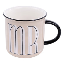 Load image into Gallery viewer, Neutral Set Mr & Mrs Campfire Mug