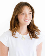 Load image into Gallery viewer, Susan Shaw Gold Mother of Pearl Jerusalem Cross on Paperclip Chain Necklace