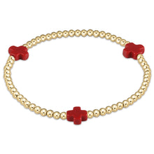 Load image into Gallery viewer, Enewton Signature Cross 3mm Gold Bead Bracelet