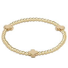 Load image into Gallery viewer, Enewton Egirl Signature Cross Gold Pattern Bracelet 3mm