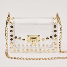 Load image into Gallery viewer, The Jackie in Hexagon Clear Bag
