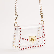 Load image into Gallery viewer, The Jackie in Red Clear Bag