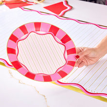 Load image into Gallery viewer, Packed Party Red and Pink 10" Paper Plate