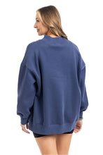 Load image into Gallery viewer, Navy Essential Mockneck Sweatshirt
