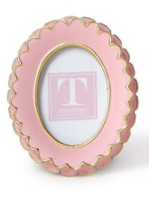 Load image into Gallery viewer, Pink Scalloped Mini Photo Frame