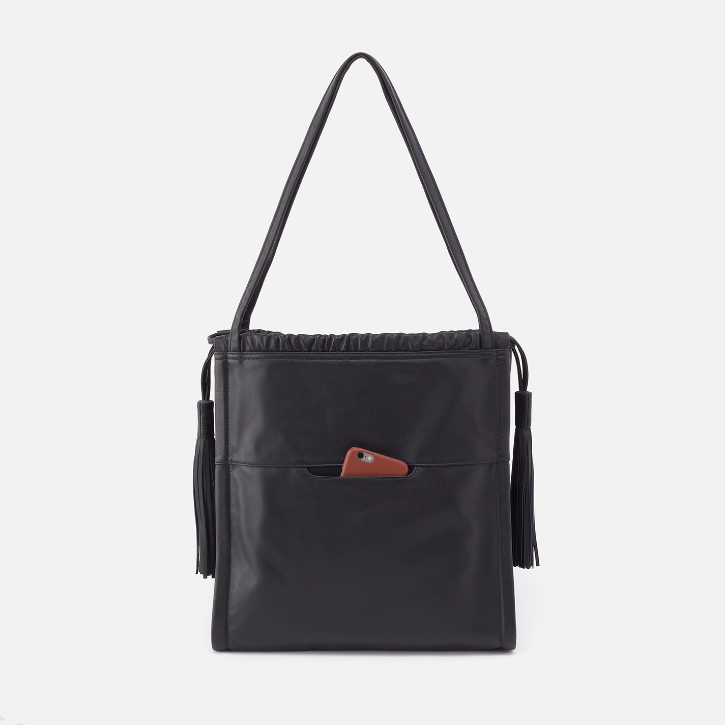 Hobo Arla Leather Shoulder Bag - Black