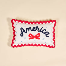 Load image into Gallery viewer, Scalloped Rectangle Throw Pillow -America