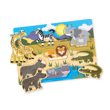 Load image into Gallery viewer, Melissa & Doug Wooden Peg Puzzle