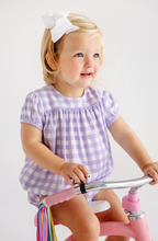 Load image into Gallery viewer, Beaufort Bonnet Blythe Bubble Lauderdale Lavender Gingham/Lauderdale Lavender