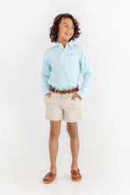 Load image into Gallery viewer, Beaufort Bonnet Prim and Proper Polo LS Pima Belhaven Blue Stripe /Barrington Blue