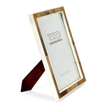 Load image into Gallery viewer, Brown Faux Horn Frame 8x10