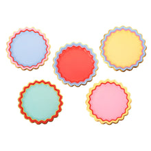 Load image into Gallery viewer, Packed Party Rainbow Ric Rac Assorted Dessert Plates (10 count)
