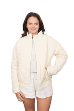 Load image into Gallery viewer, Off White Sporty Diamond Quilted Jacket
