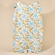 Load image into Gallery viewer, Poppin Petals Aqua Cozy Dreams Luxe Blanket