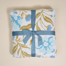 Load image into Gallery viewer, Poppin Petals Aqua Cozy Dreams Luxe Blanket