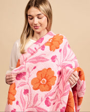 Load image into Gallery viewer, Poppin Petals Hot Pink Cozy Dreams Luxe Blanket