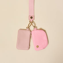 Load image into Gallery viewer, Dynamic Duo Pouch Luxe Wristlet- Blush