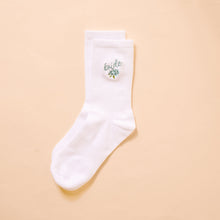 Load image into Gallery viewer, Embroidered Crew Socks - Bride