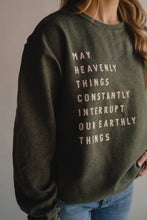 Load image into Gallery viewer, Heavenly Things Pullover - Oakmoss | Christian Pullover