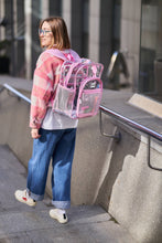 Load image into Gallery viewer, Clear Backpack XL Pink
