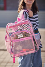Load image into Gallery viewer, Clear Backpack XL Pink