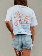Load image into Gallery viewer, Be Still Tee: White