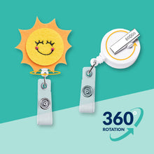 Load image into Gallery viewer, Sun | Nurse and Teacher Badge Reel Holder