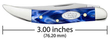 Load image into Gallery viewer, Case SparXX Blue Pearl Kirinite Smooth Small Texas Toothpick Knife