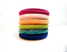 Load image into Gallery viewer, Padded Velvet Headband - Small Thin: Olive