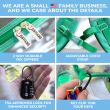 Load image into Gallery viewer, Clear Backpack For School XL Green