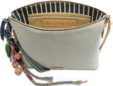 Load image into Gallery viewer, Consuela Thunderbird Cream Snake Downtown Crossbody