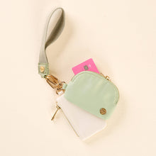 Load image into Gallery viewer, Dynamic Duo Pouch Wristlet-Sage