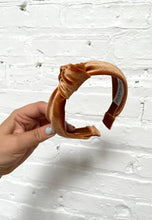 Load image into Gallery viewer, CHILD sized Top Knot Headband Velvet: Emerald