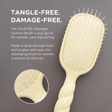 Load image into Gallery viewer, Teleties Detangler Fine Hair Tan Brush