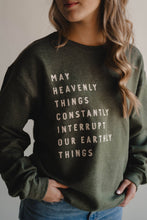 Load image into Gallery viewer, Heavenly Things Pullover - Oakmoss | Christian Pullover