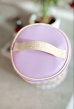 Load image into Gallery viewer, Barrel Organizer Toiletry Bag-Happy Days Ahead (Lilac/Cream)