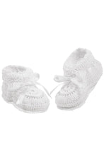 Load image into Gallery viewer, Elegant Baby Christening Hand Crocheted Baby Bootie