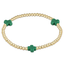 Load image into Gallery viewer, Enewton Signature Cross 3mm Gold Bead Bracelet