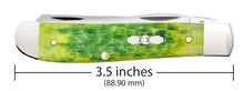 Load image into Gallery viewer, Case Green Apple Bone Peach Seed Jig Mini Trapper