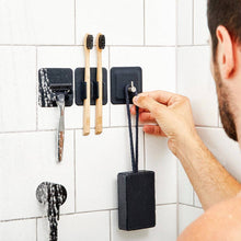 Load image into Gallery viewer, The Arnold | Reusable Hook | Heavy-Duty Bathroom Hook: Charcoal