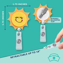Load image into Gallery viewer, Sun | Nurse and Teacher Badge Reel Holder
